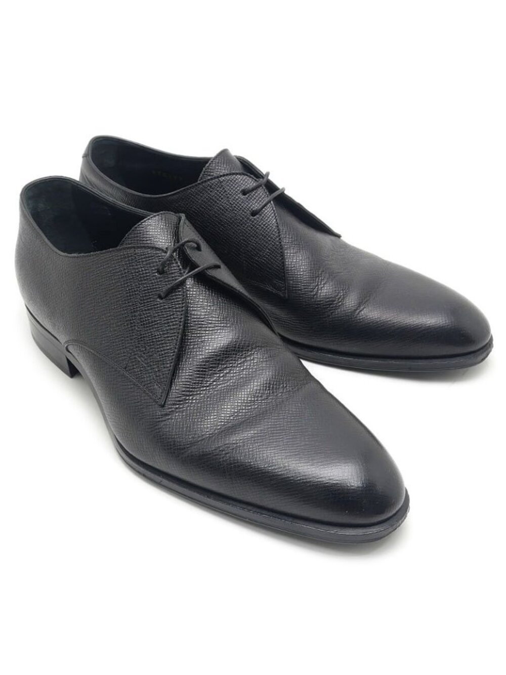 Louis Vuitton Dress Shoes Taiga Black 7.5